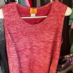Ruby Rd. Textured Pink Tank Top